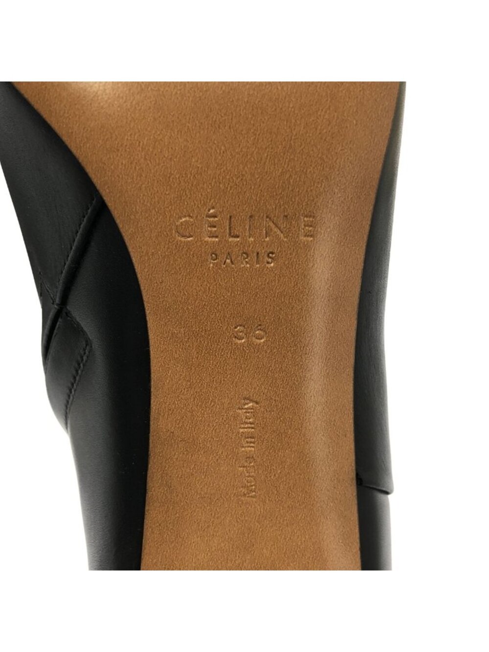 Celine Banban Metal Heels Boots 36 Black Silver - Picture 6 of 10
